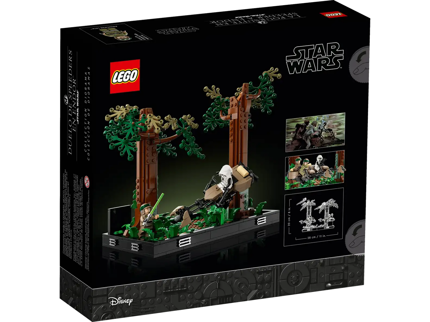 LEGO Star Wars 75353 Endor Speeder Chase Diorama