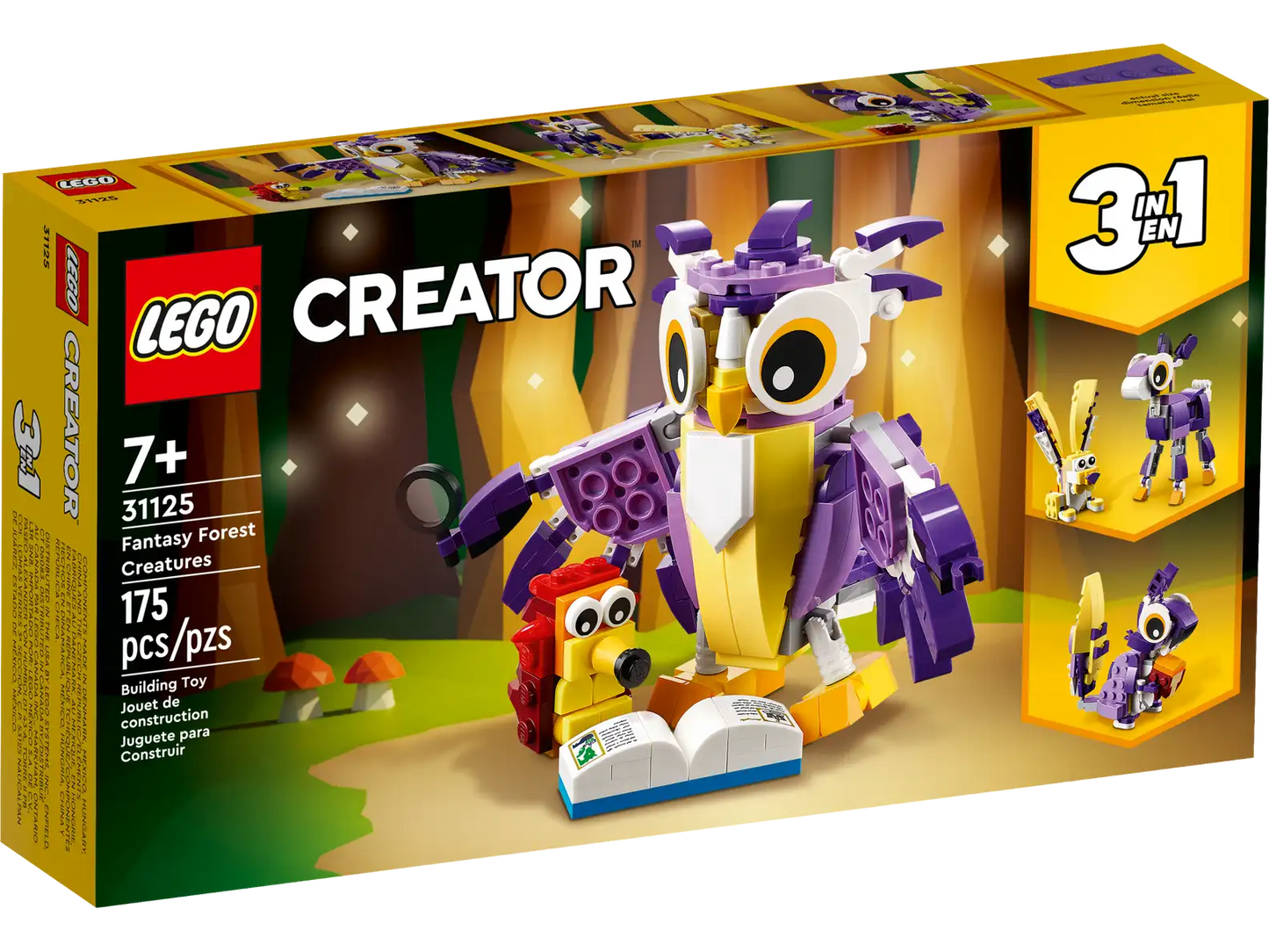 LEGO Creator 3in1 31125 Fantasy Forest Creatures