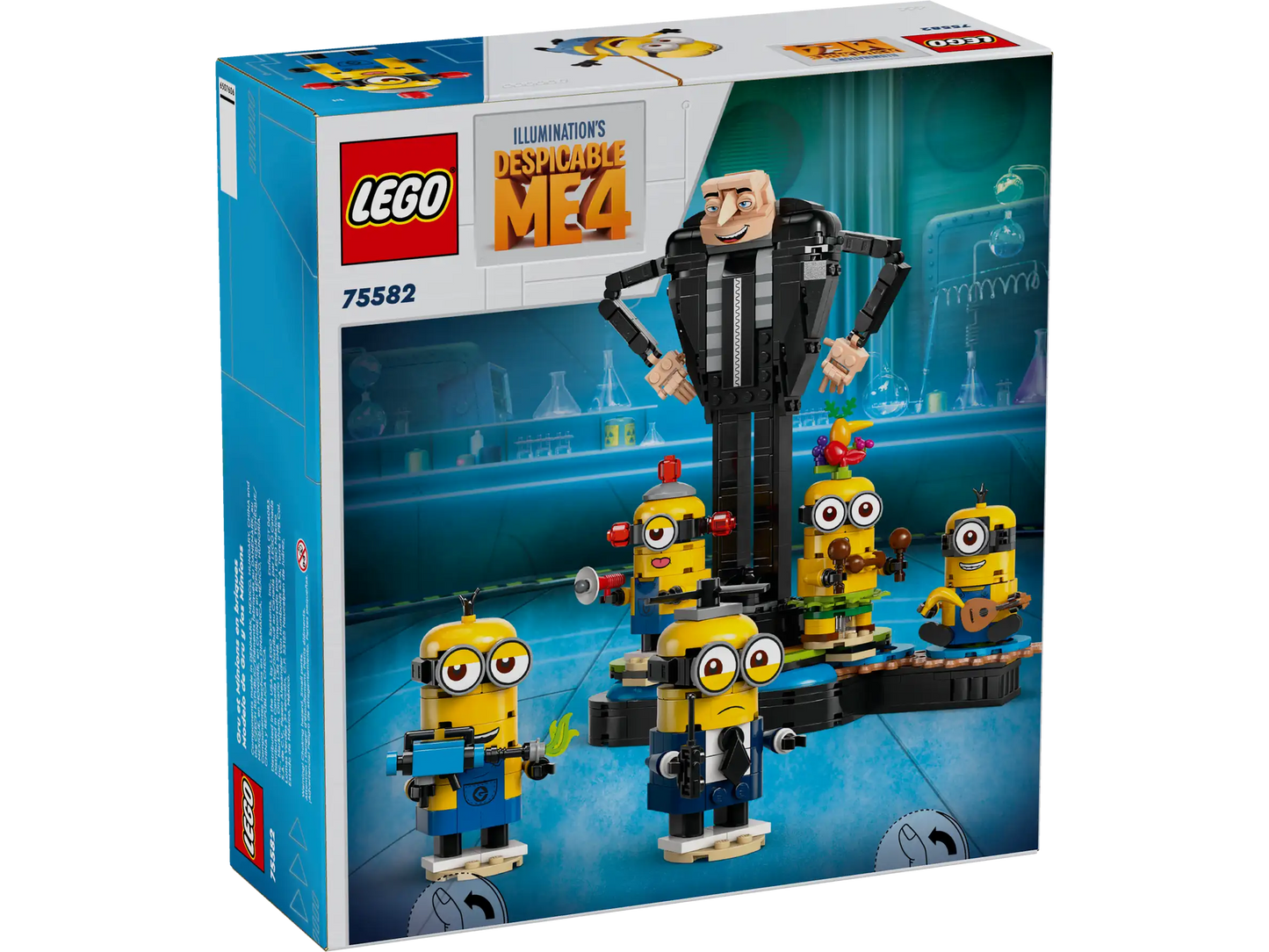 LEGO Despicable Me 4 75582 Brick-Built Gru and Minions