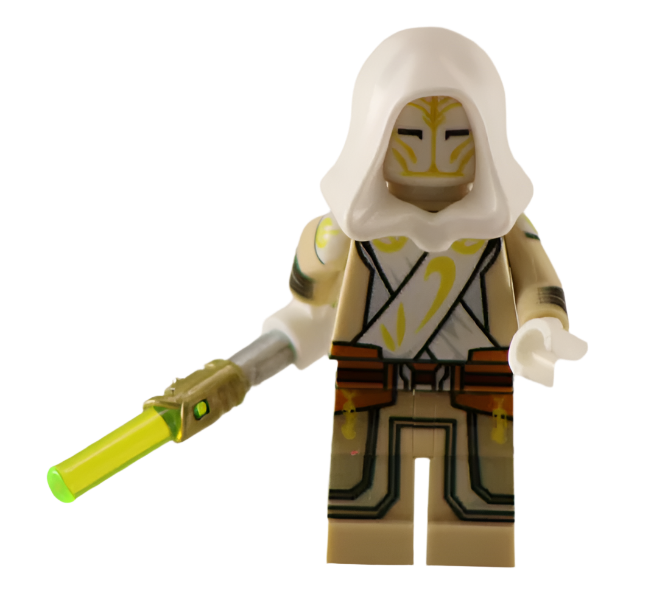 Light Temple Guard V2 - BigKidBrix Custom Printed Minifig