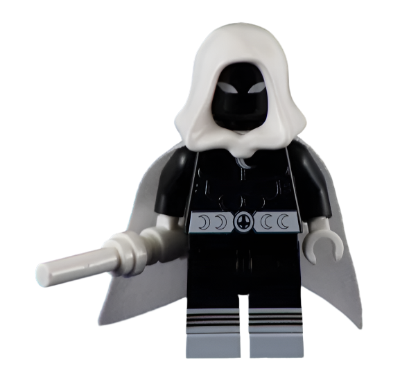 Lunar Knight Black - BigKidBrix Custom Printed Minifig