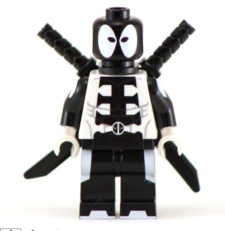Mercpool Black - BigKidBrix Custom Printed Minifig