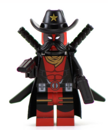 Mercpool Cowboy - BigKidBrix Custom Printed Minifig
