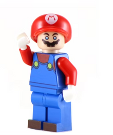 Red Italian Jumpman - BigKidBrix Custom Printed Minifig