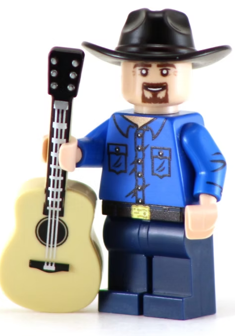 Country Legend Garth - BigKidBrix Custom Printed Minifig
