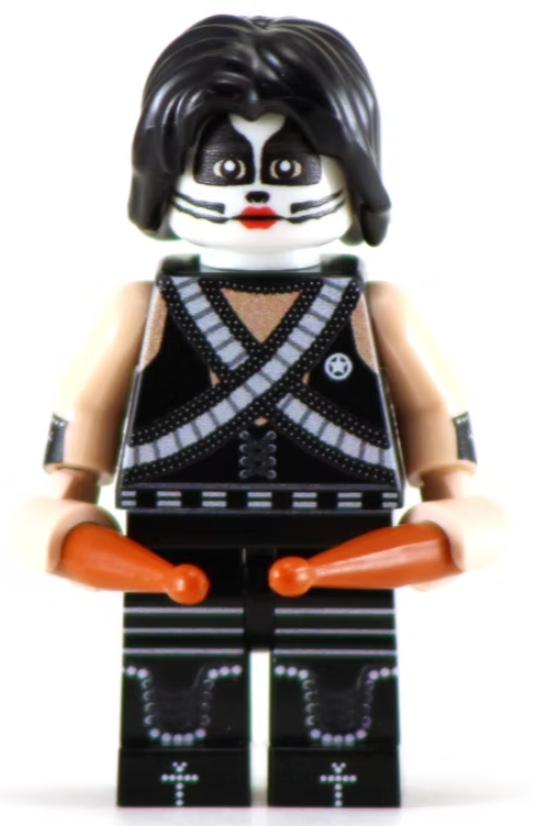 Heavy Metal Catman - BigKidBrix Custom Printed Minifig