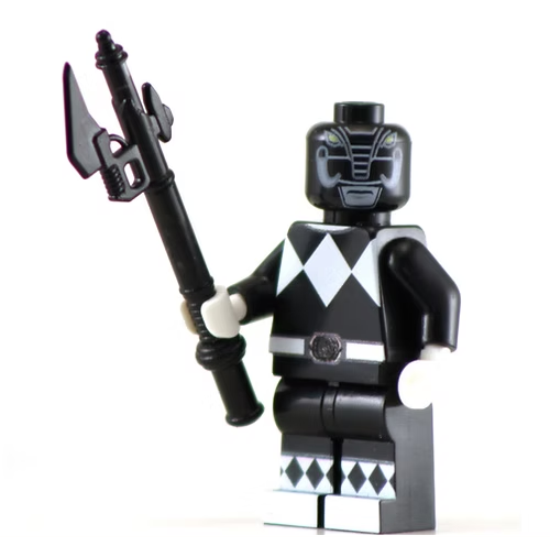Black Ranger - BigKidBrix Custom Printed Minifig