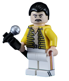 Rock Queen Freddie - BigKidBrix Custom Printed Minifig
