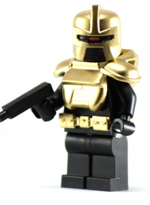 Cylon Gold - BigKidBrix Custom Printed Minifig