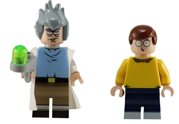 Ick and Orty - BigKidBrix Custom Printed Minifig