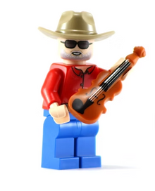 Fiddle Guitar Charlie - BigKidBrix Custom Printed Minifig