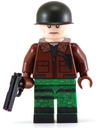 Military Leader Hawk - BigKidBrix Custom Printed Minifig