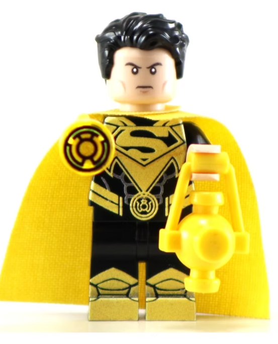 Superior Man Yellow Torch - BigKidBrix Custom Printed Minifig