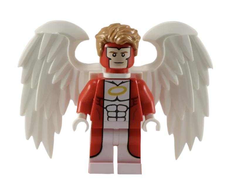 Angelic Man V3 (Red Outfit) - BigKidBrix Custom Printed Minifig