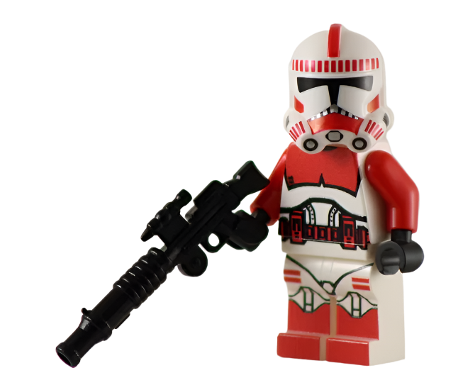 Shock Infantry Trooper Red - BigKidBrix Custom Printed Minifig