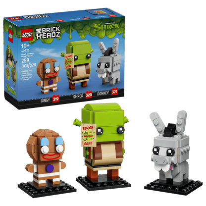 LEGO BrickHeadz 40923 Shrek, Donkey & Gingy Figures
