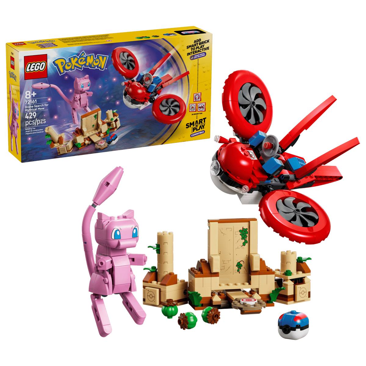 LEGO Pokémon 72161 Smart Play Drone Search for Mythical Mew