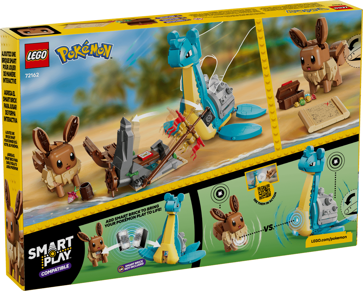LEGO Pokémon 72162 Smart Play Eevee and Lapras's Treasure Hunt