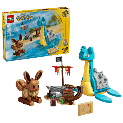 LEGO Pokémon 72162 Smart Play Eevee and Lapras's Treasure Hunt