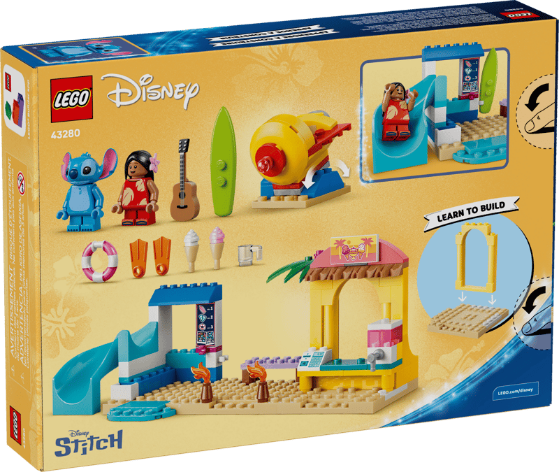 LEGO Disney 43280 Beach Fun with Lilo & Stitch