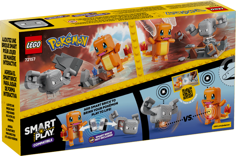 LEGO Smart Play Pokemon 72157 Charmander and Geodude cavern clash