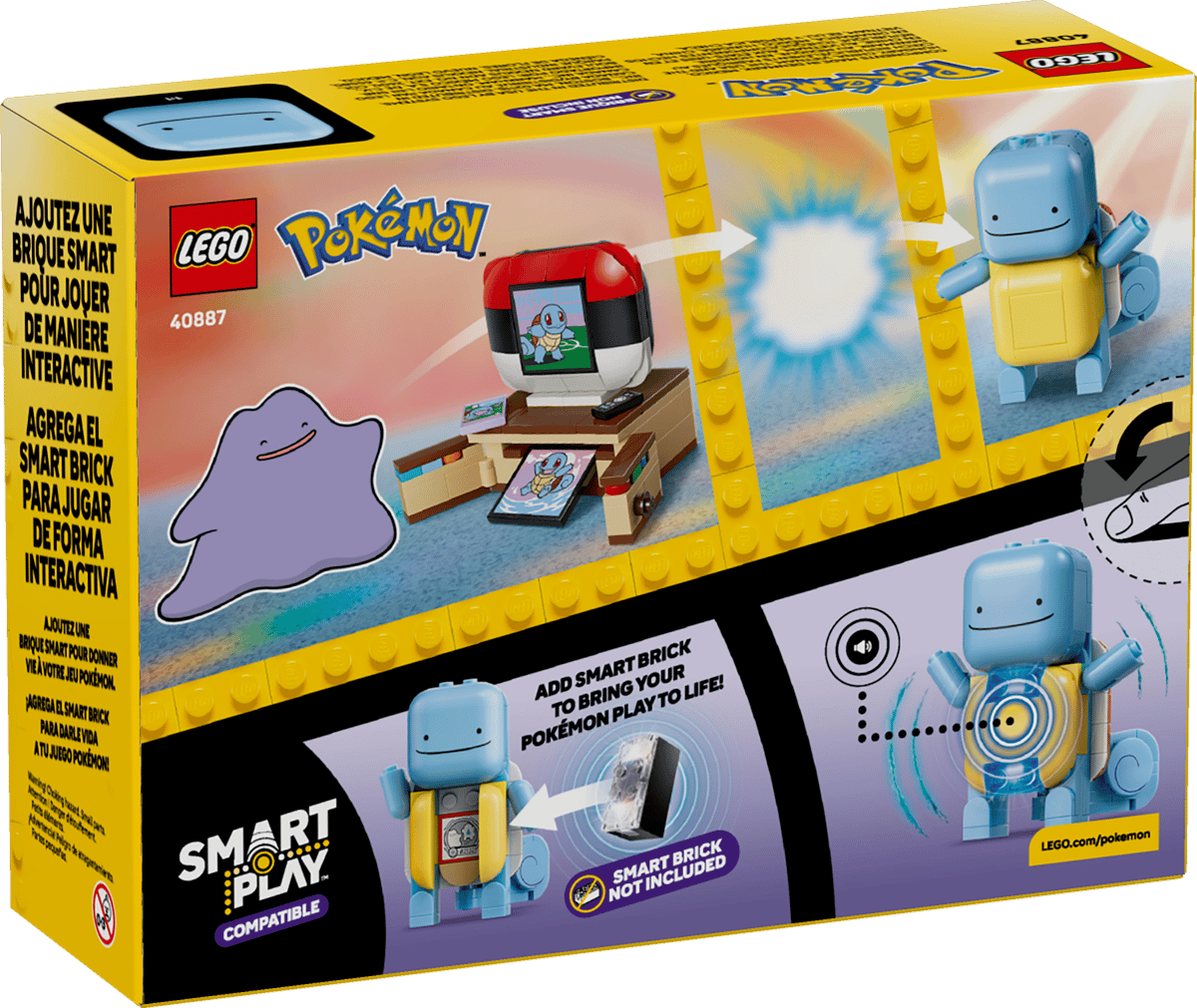 LEGO Pokémon 40887 Ditto as Squirtle: Movie Night