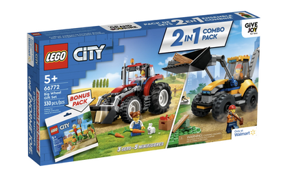 LEGO City 66772 Big Wheel Gift Set 2in1 Combo Pack