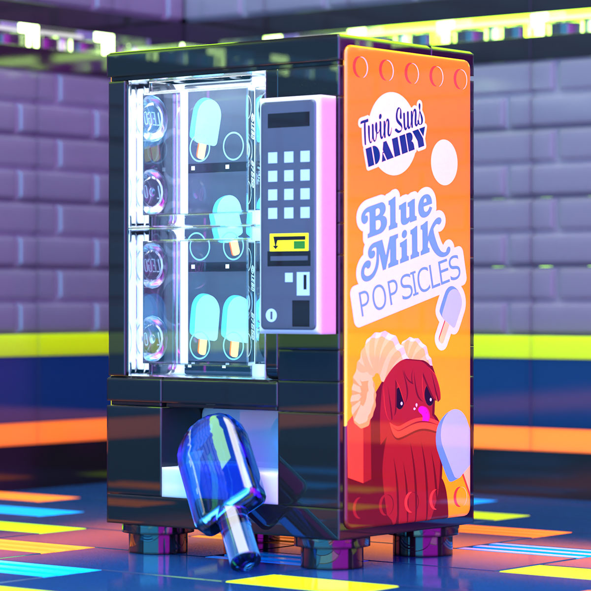 Blue Milk Popsicles - B3 Customs Vending Machine