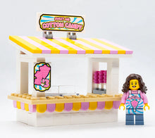 Sweet Air Cotton Candy Stand with Employee Minifig - B3 Customs Set