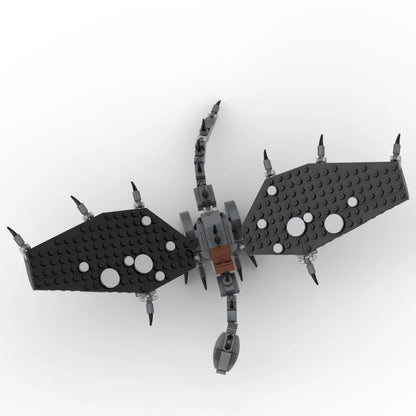 Custom Fell Beast w/ Ringwraith Minifig - B3 Customs LOTR Building Set