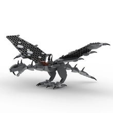 Custom Fell Beast w/ Ringwraith Minifig - B3 Customs LOTR Building Set