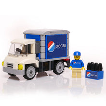 Pieces Soda Delivery Truck with Minifigure - B3 Customs