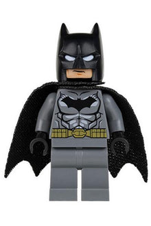 Batman - Dark Bluish Gray Suit, Gold Belt, Black Hands (sh0151)