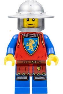 Lion Knight - Silver Brim Helmet (cas562)