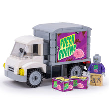 Fresh Brains Zombie Delivery Truck w/ Custom Minifig - B3 Customs