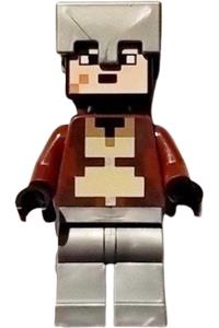 Nether Hero - Flat Silver Helmet - Minecraft - (min 0169)