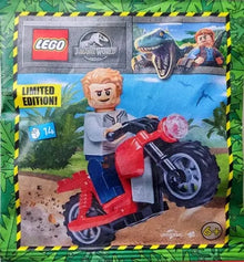 LEGO Jurassic World 122333 Owen with Motorcycle Paper Pack